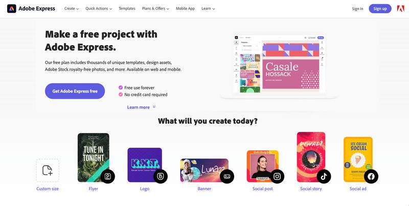 Adobe Express Website 2023