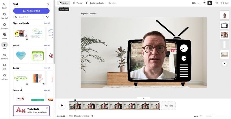 Adobe Express Editor