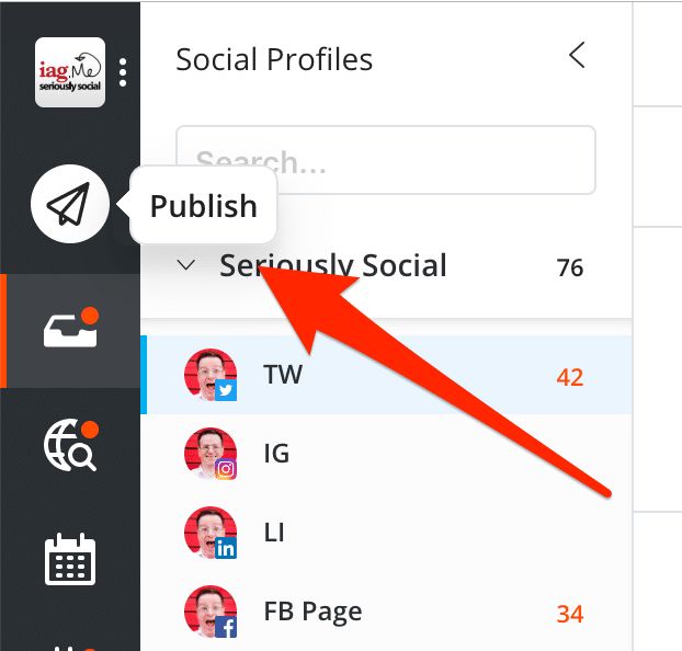 Publishing in Agorapulse