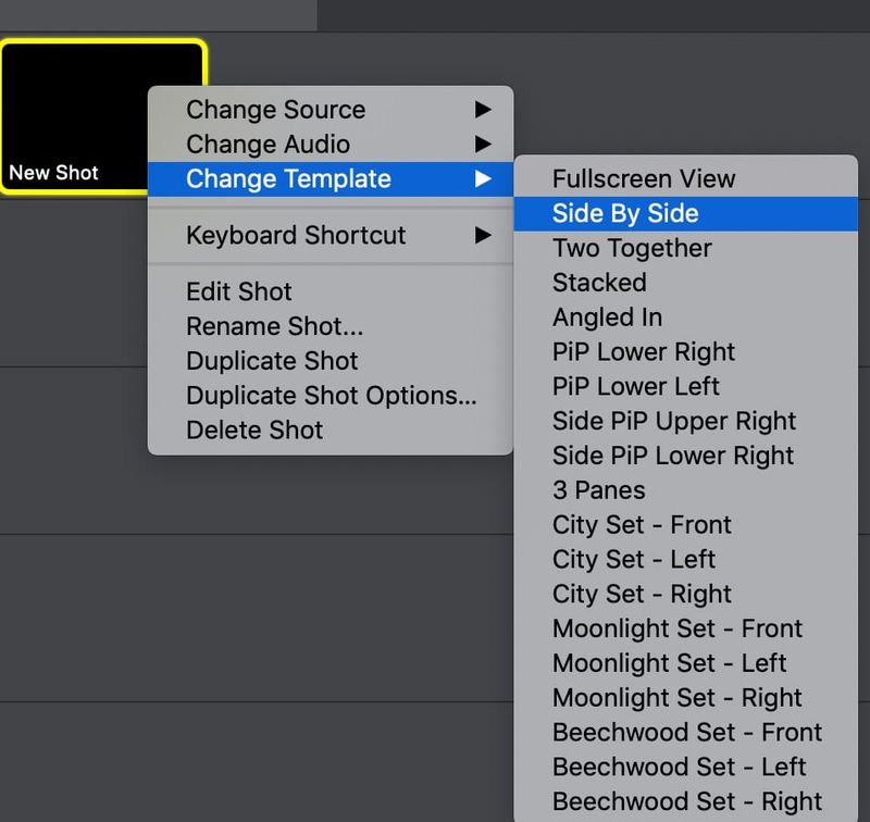 Layout Templates in Wirecast